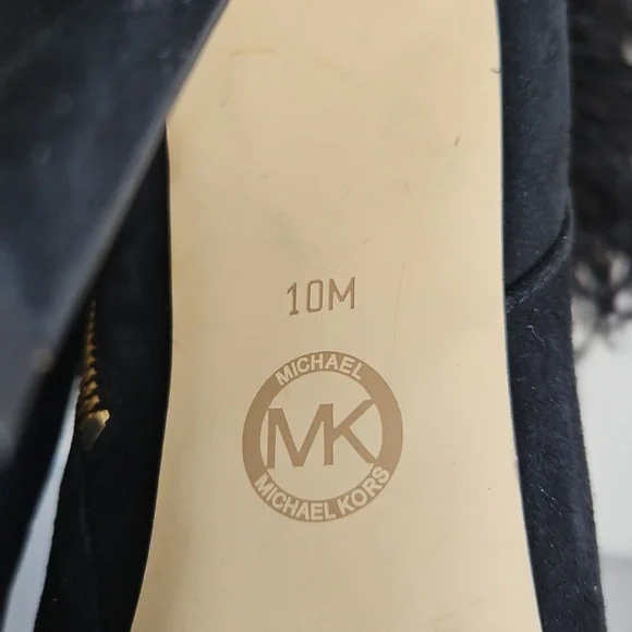 MICHAEL Michael Kors Whitby Feather Trim Suede Ankle Boot - Picture 7 of 7